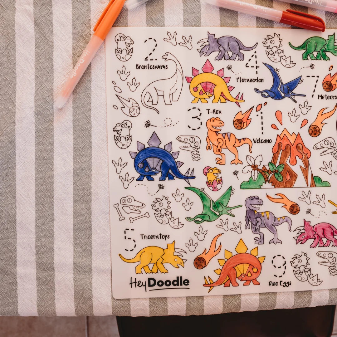 DinoRoar Classic Colouring & Doodle Mat