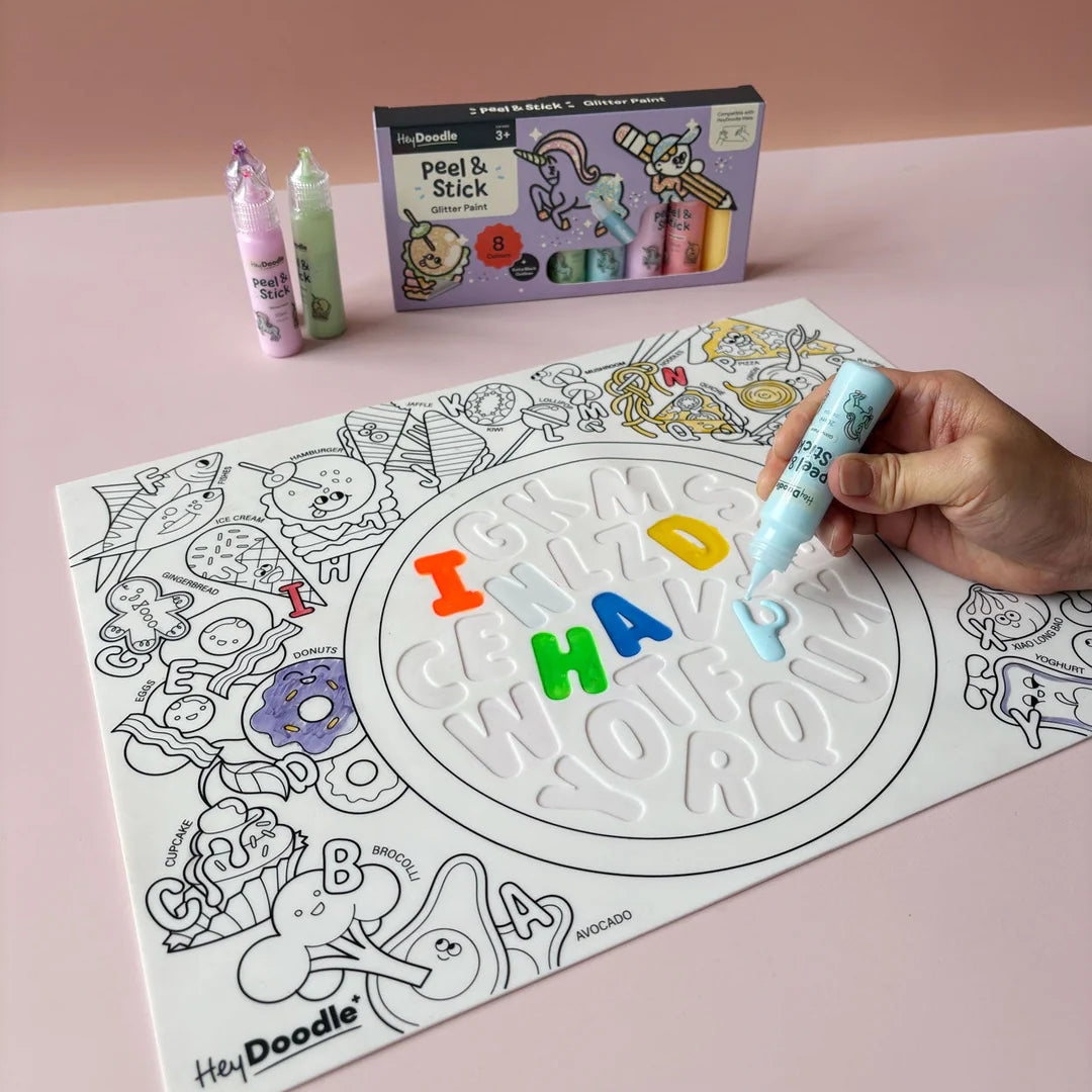 Peel & Stick Glitter Paint 8 Pack