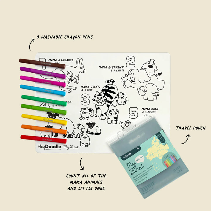 My First Counting Colouring & Doodle Mat