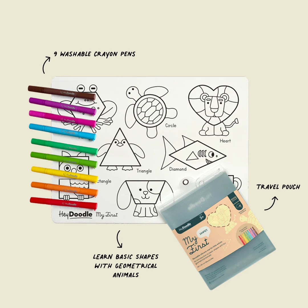 My First Shapes Colouring & Doodle Mat