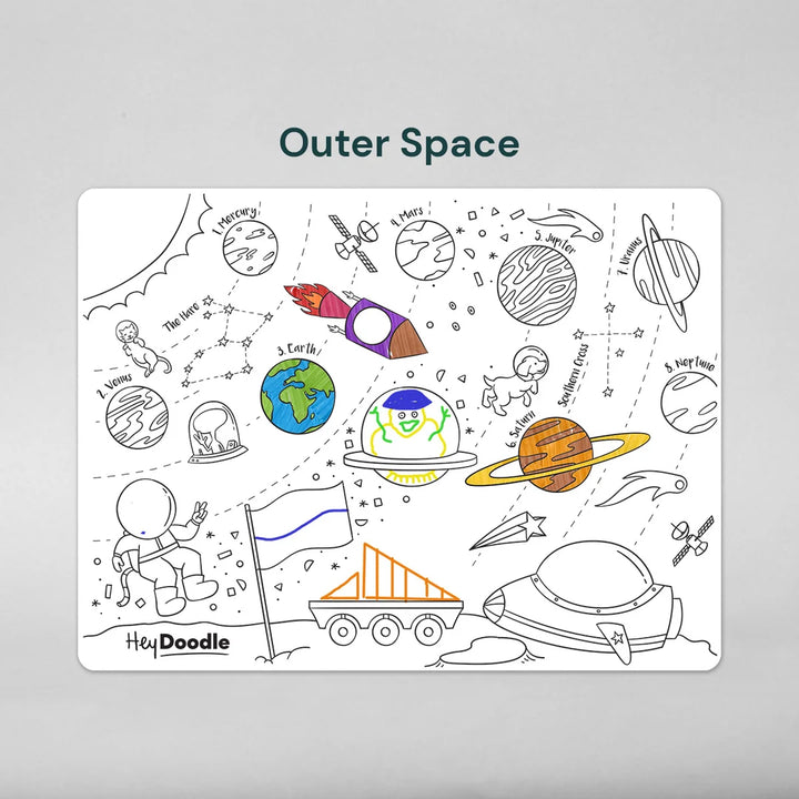 Outer Space Classic Colouring & Doodle Mat
