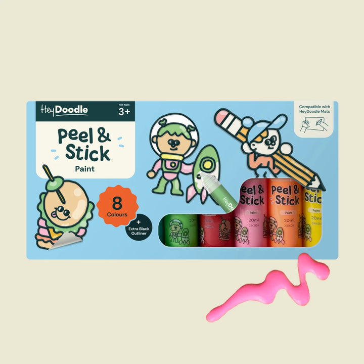 Peel & Stick Bright Paint 8 Pack