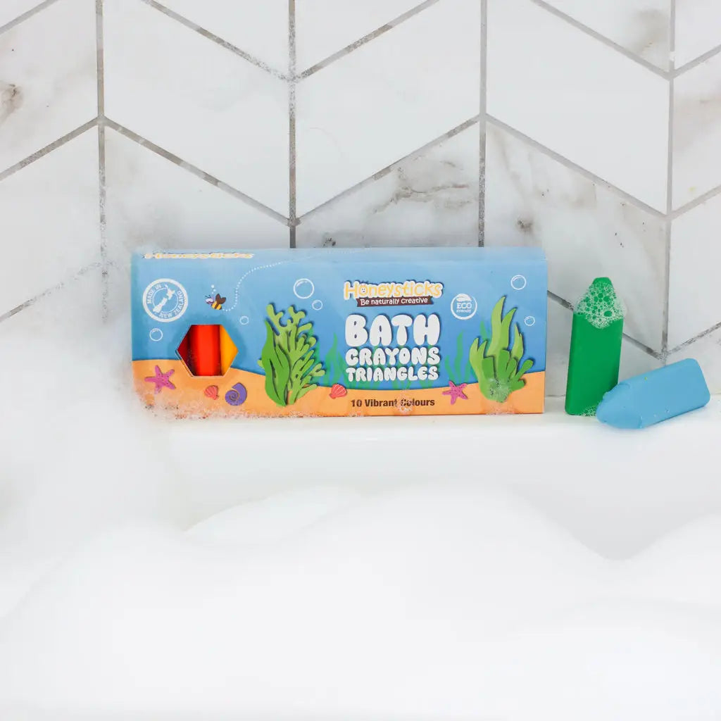Honeysticks Bath Crayon Triangles 10 Pack