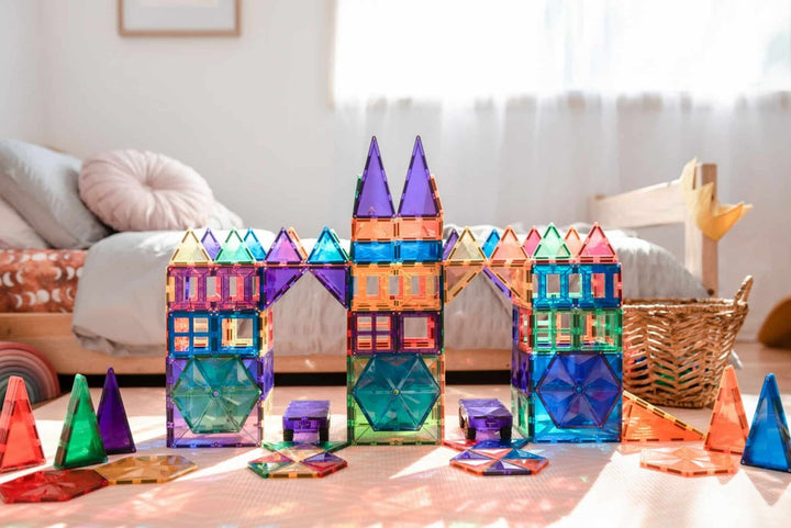 Connetix Magnetic Tiles Rainbow 212 Piece Mega Pack