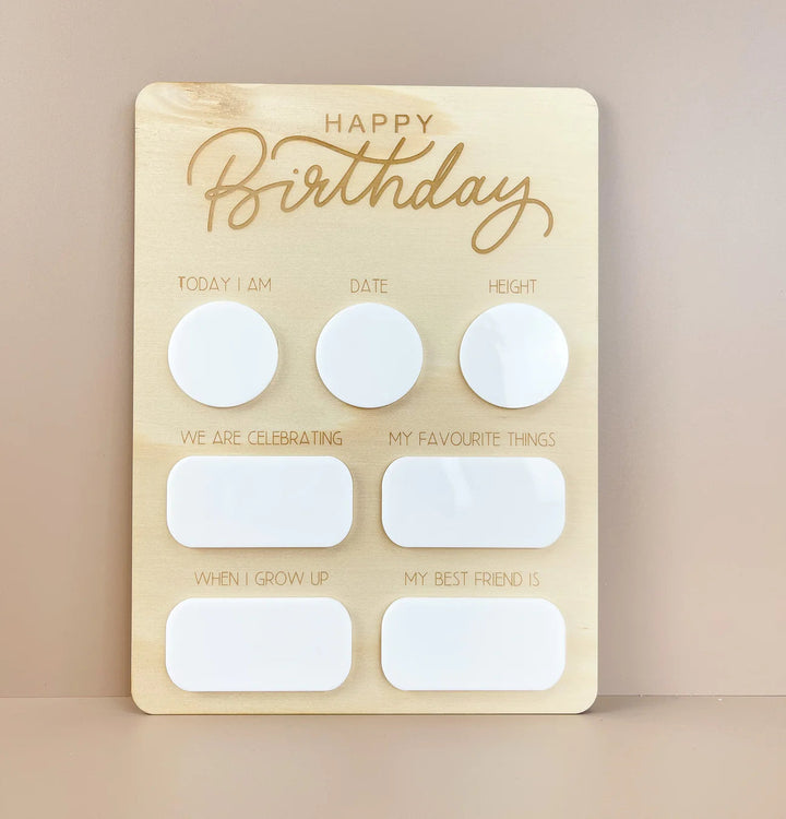 Reusable Birthday Board/ Sign