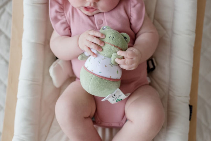 Tikiri Organic Gemba Frog Wheeble Wobble Toy