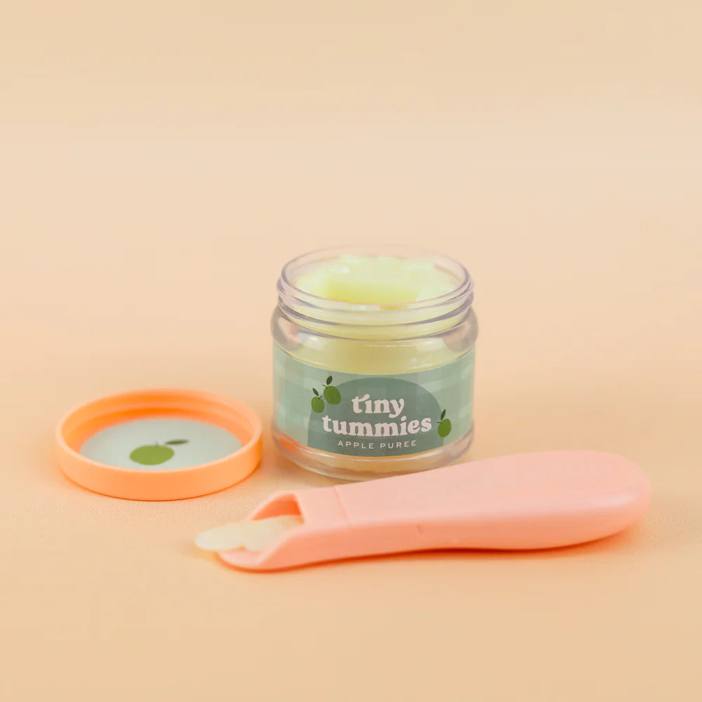 Tiny Tummies Doll Play Jar & Spoon Food Set