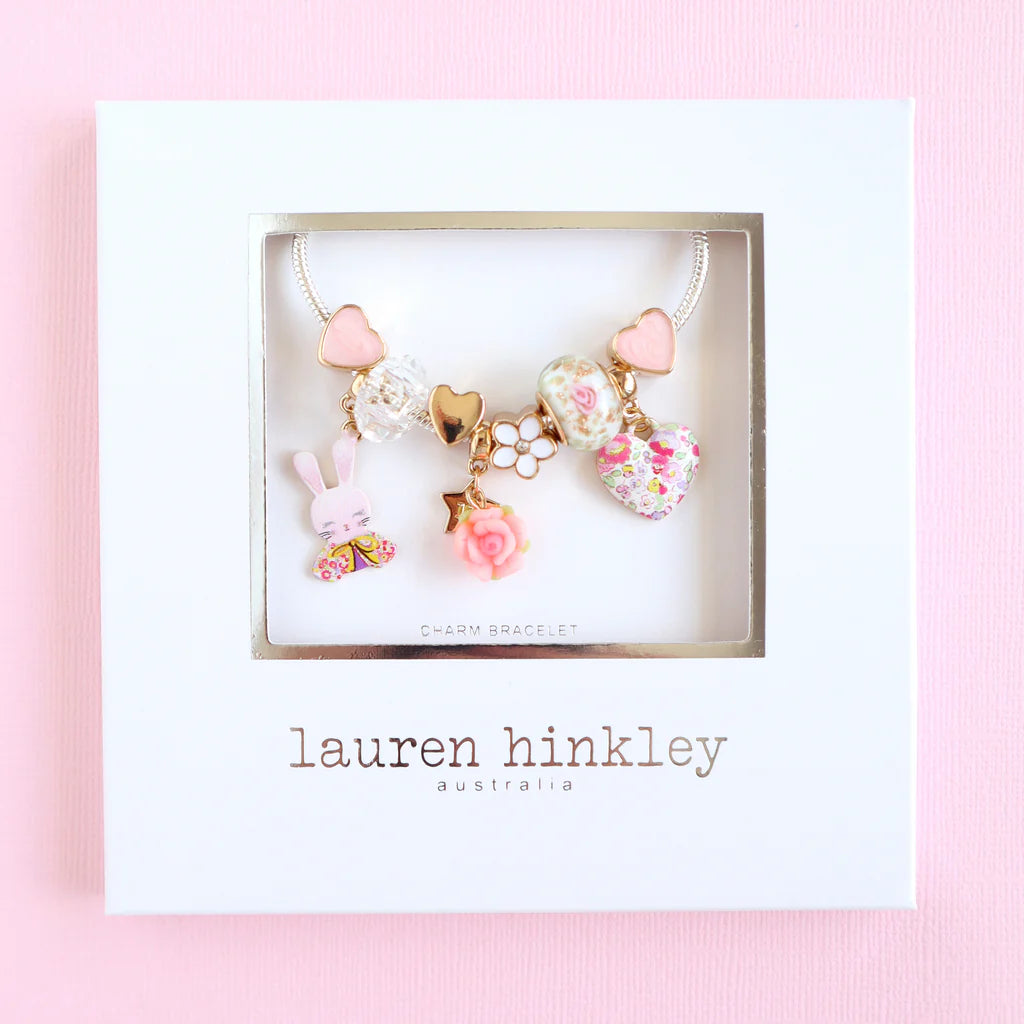 Lauren Hinkley Petite Fleur Bunny Charm Bracelet