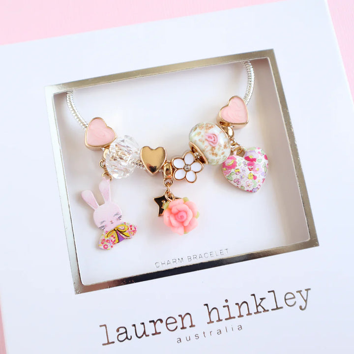 Lauren Hinkley Petite Fleur Bunny Charm Bracelet