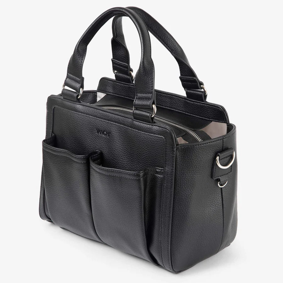 Vanchi Amelia Convertible Nappy Bag/ Pram Caddy - Black