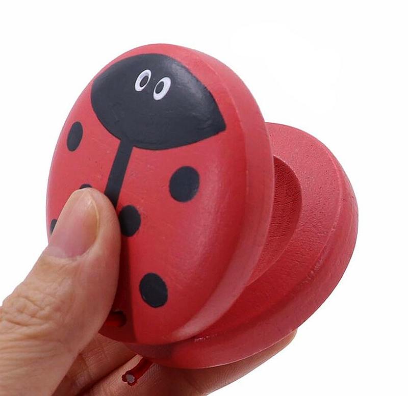 Insect Friends Wooden Music Castanets - Assorted