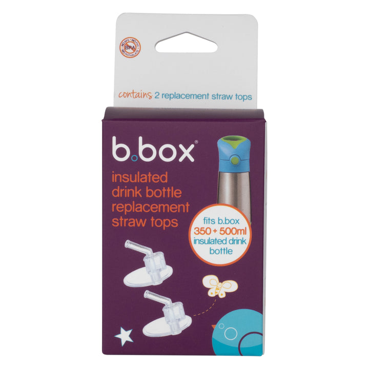 bbox Insulated Drink Bottle Replacement Straw Top - 2 Pack