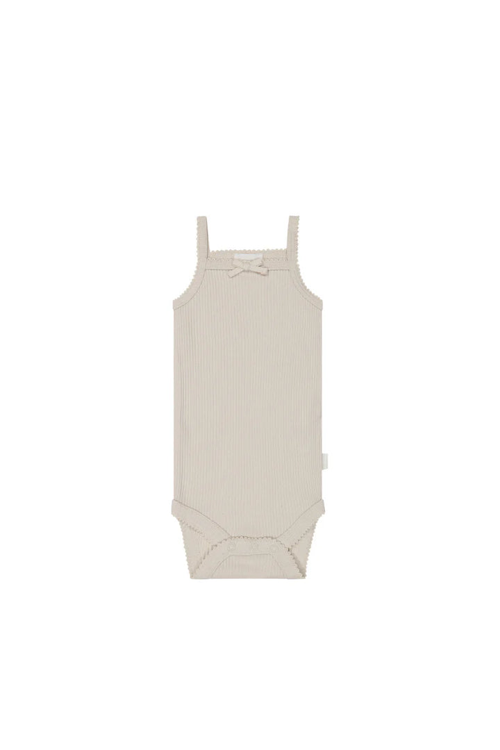 Jamie Kay Organic Cotton Modal Singlet Bodysuit - Beech