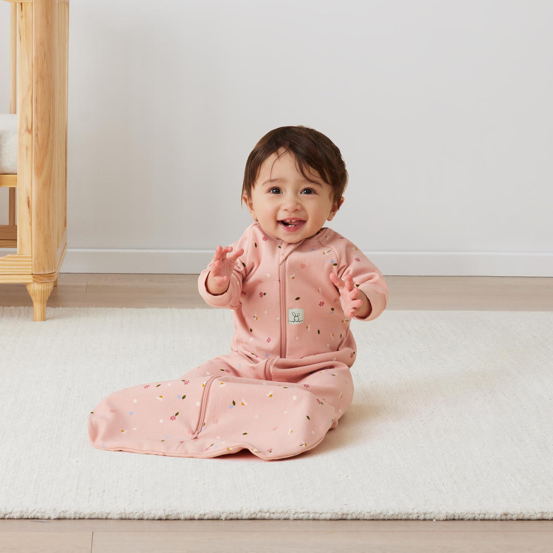 ergoPouch Sleeping Bag Long Sleeve TOG 1.0 - Daisies