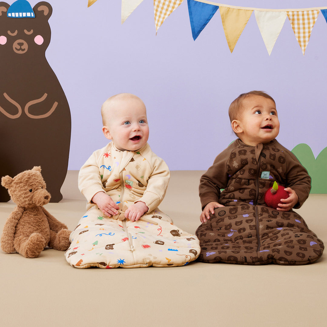 ergoPouch Long Sleeve Sleeping Bag TOG 3.5 - Teddy Bear Picnic