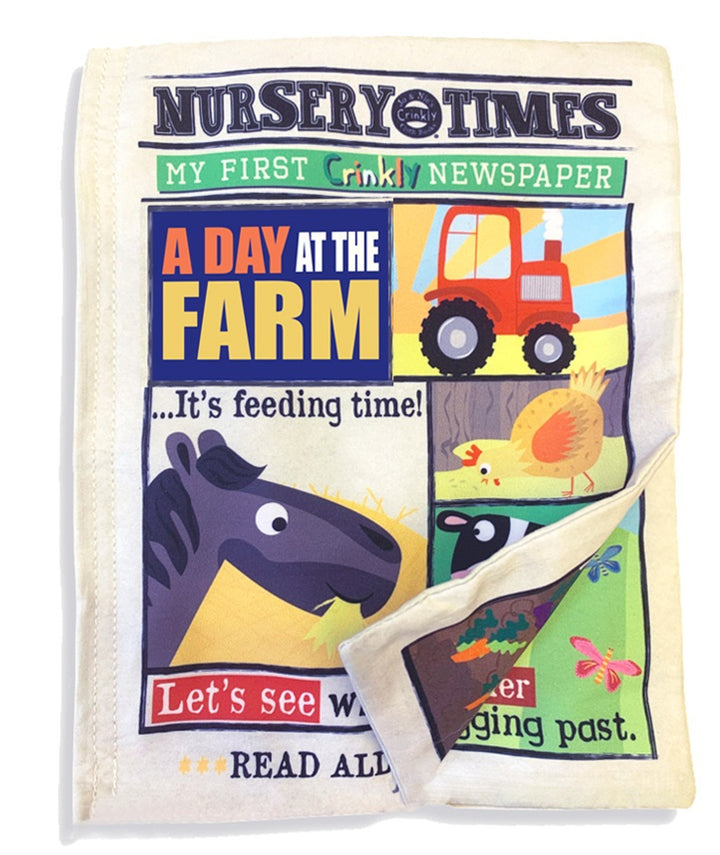 Jo & Nic's Crinkly Cloth Book - Farm Animals