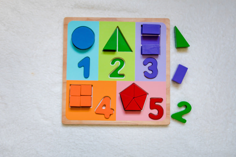 Jigsaw Shape Fraction Wooden Puzzle