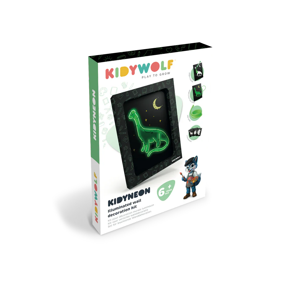 KIDYNEON Kit for Illuminated Wall Decoration - Dino