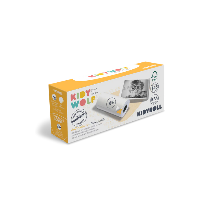 KIDYROLL Thermal Printing Camera Sticker Paper Rolls