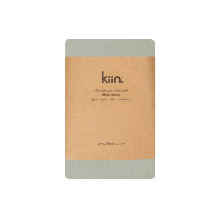 Kiin Organic Bamboo Cotton Change Pad & Bassinet Sheet - Sage