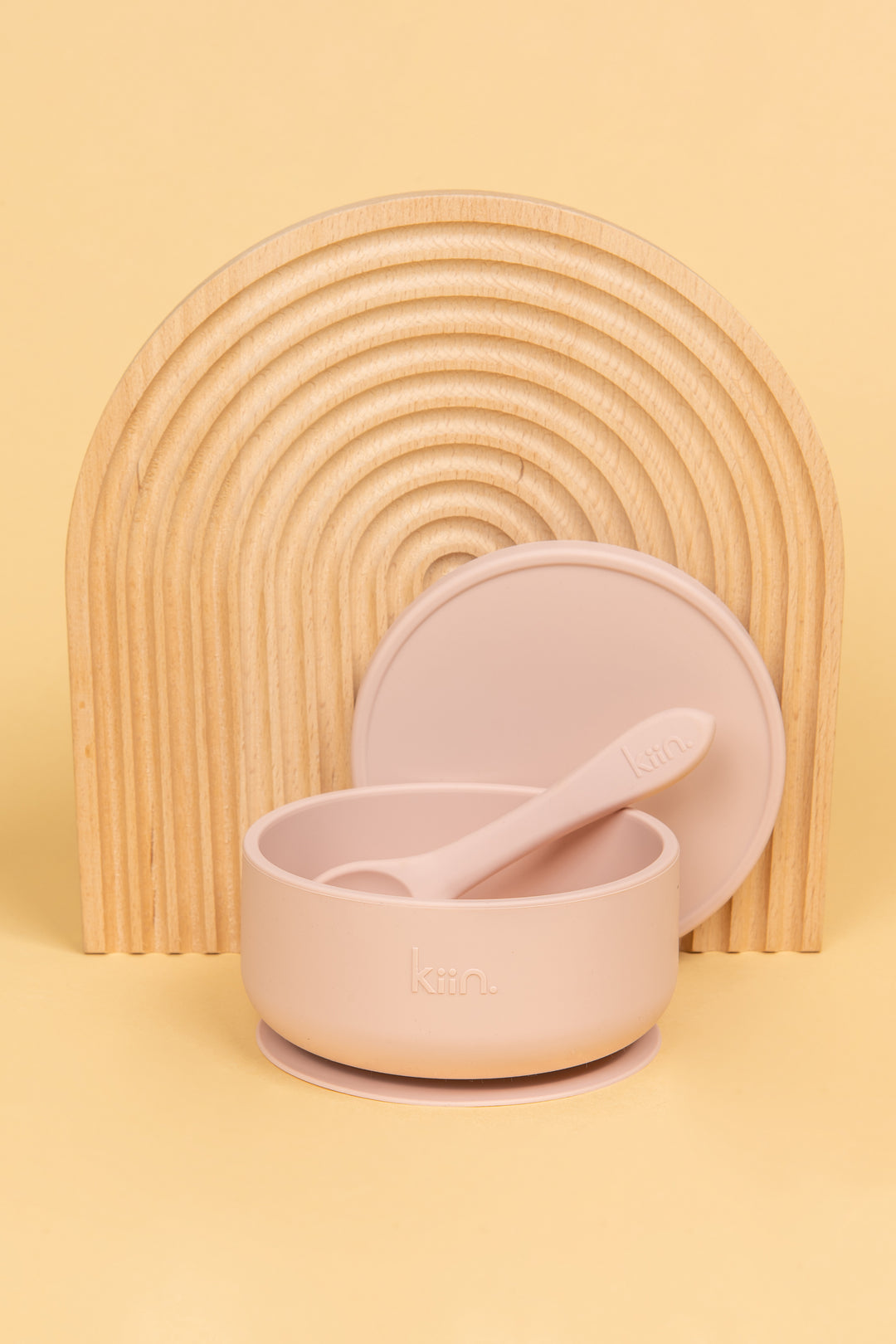 Kiin Silicone Suction Bowl, Lid + Spoon Set - Assorted