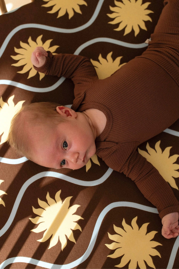 Kiin Organic Bamboo Cotton Cot Sheet - Solace