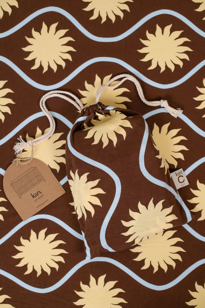 Kiin Organic Bamboo Cotton Cot Sheet - Solace