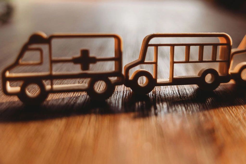 Service Vehicles Playdough/Sensory Play Eco Cutter™ Set