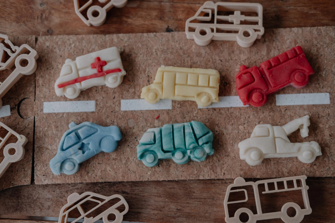 Service Vehicles Playdough/Sensory Play Eco Cutter™ Set