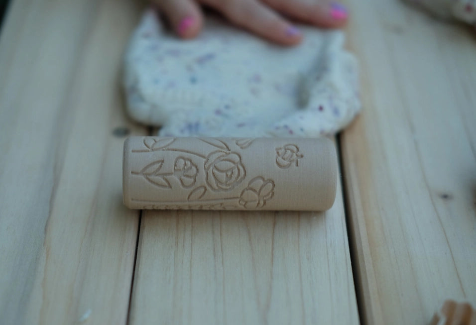 Flower Playdough/Sensory Play Roller