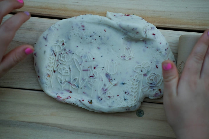 Flower Playdough/Sensory Play Roller