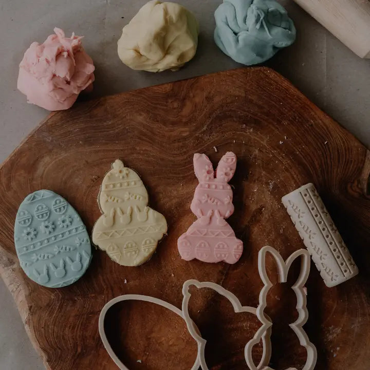 Easter Bunny Playdough/Sensory Play Roller Set