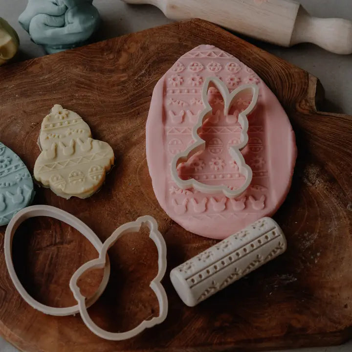 Easter Bunny Playdough/Sensory Play Roller Set