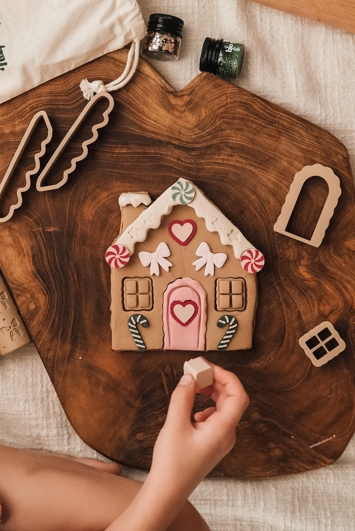 Gingerbread House Playdough Decorating Kit