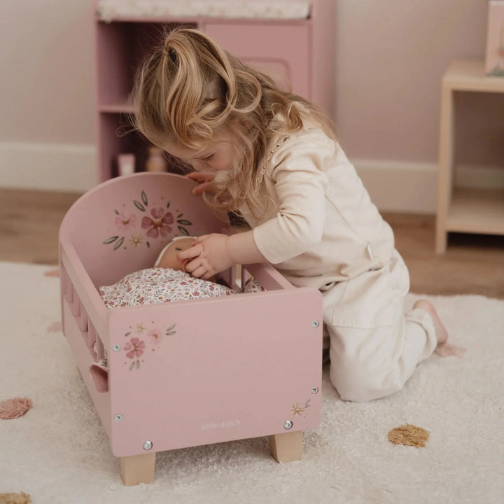 Little Dutch Wooden Doll Bed