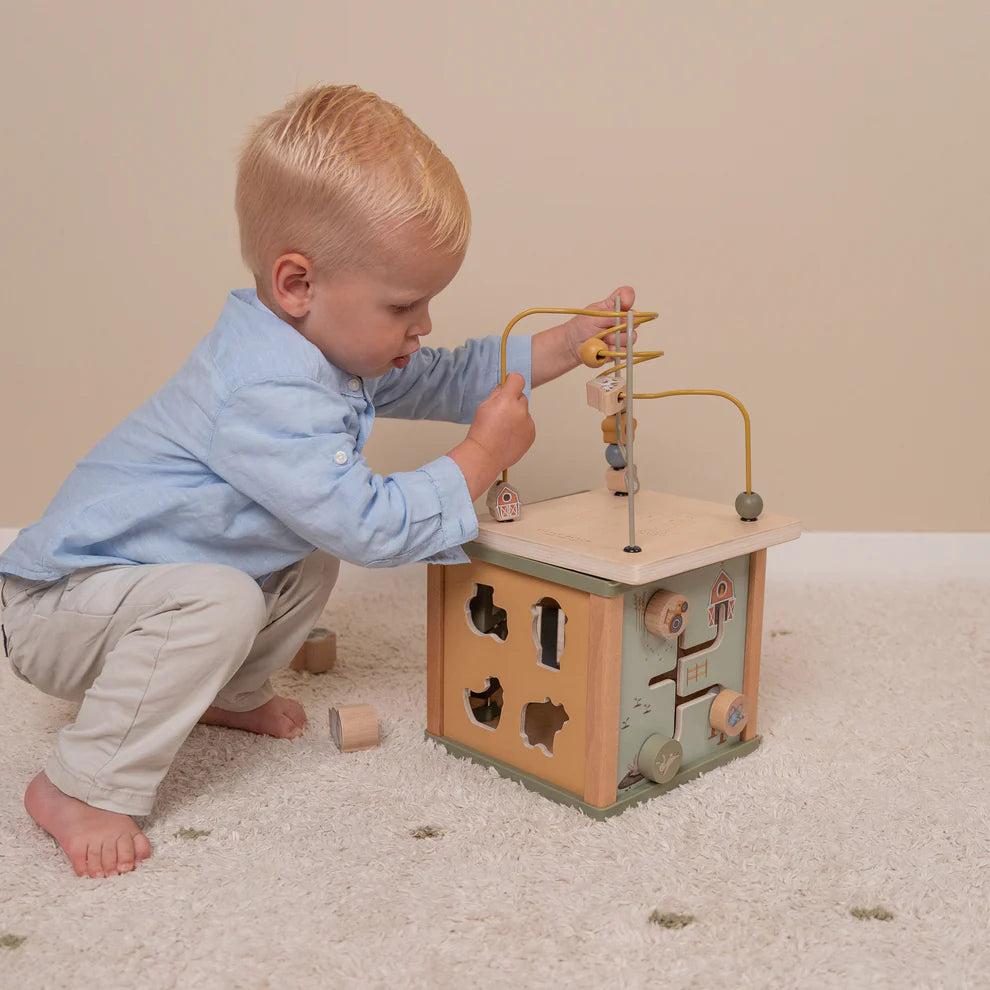 Little Farm Wooden Activity Cube
