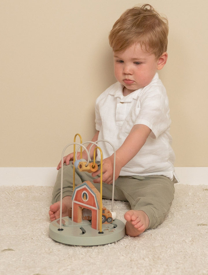Little Farm Wooden Farmhouse Activity Spiral