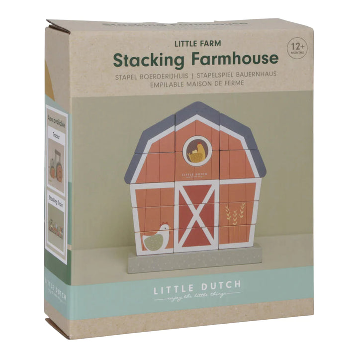 Little Farm Wooden Stacking Farmhouse