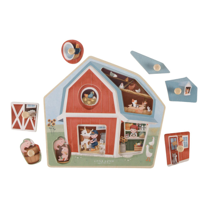 Little Farm Wooden Farmhouse Puzzle