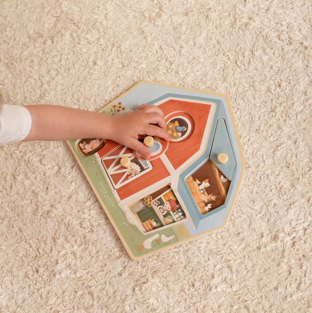 Little Farm Wooden Farmhouse Puzzle
