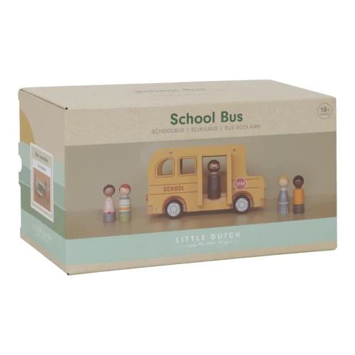Little Dutch Wooden School Bus