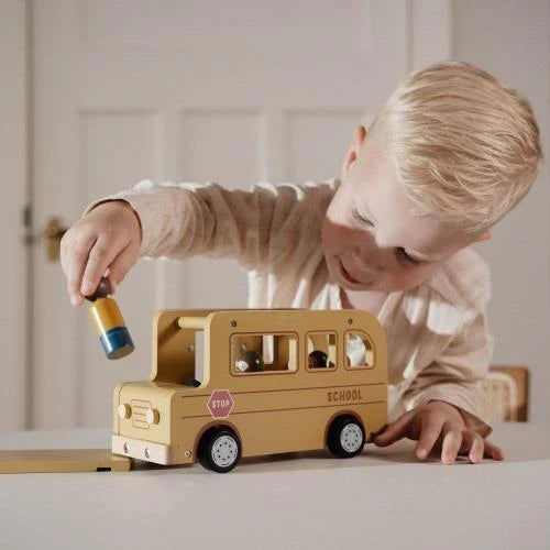 Little Dutch Wooden School Bus