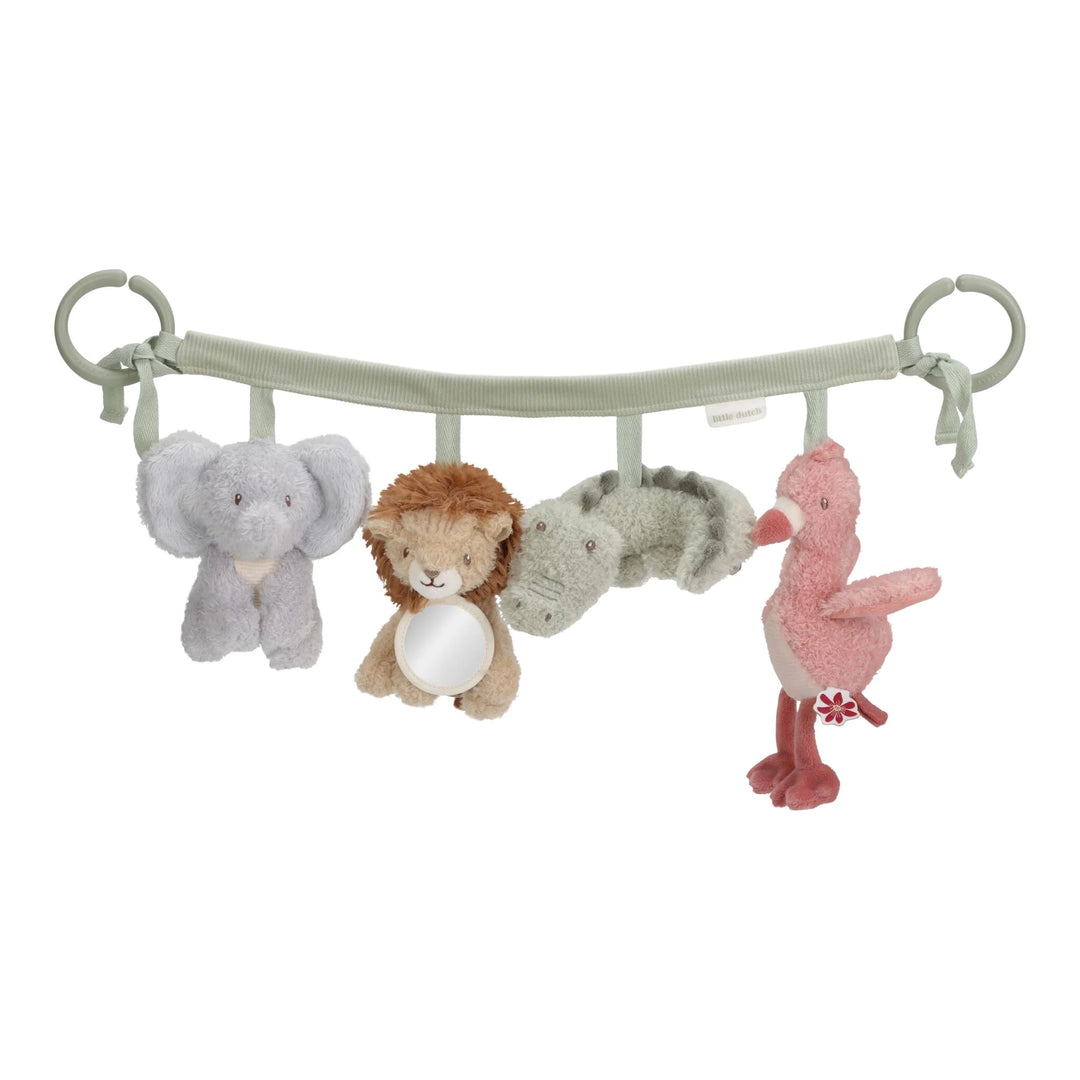 Little Dutch Safari Friends Stroller Toy Chain