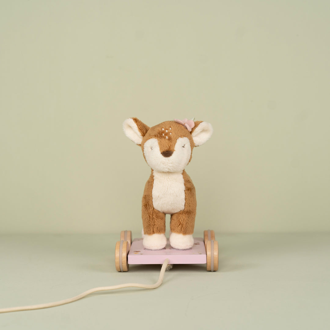 Fairy Garden Pull-Along Plush Deer