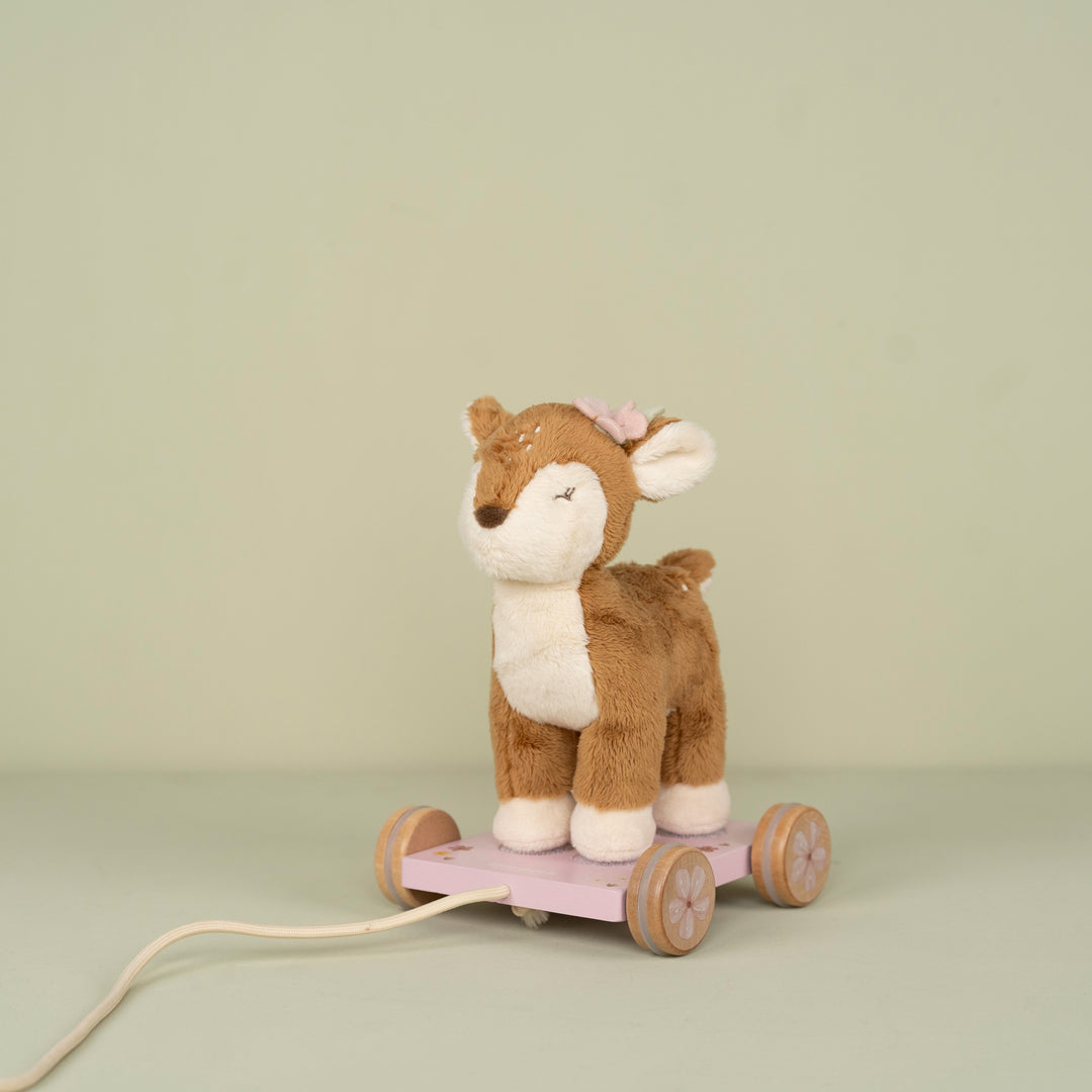 Fairy Garden Pull-Along Plush Deer