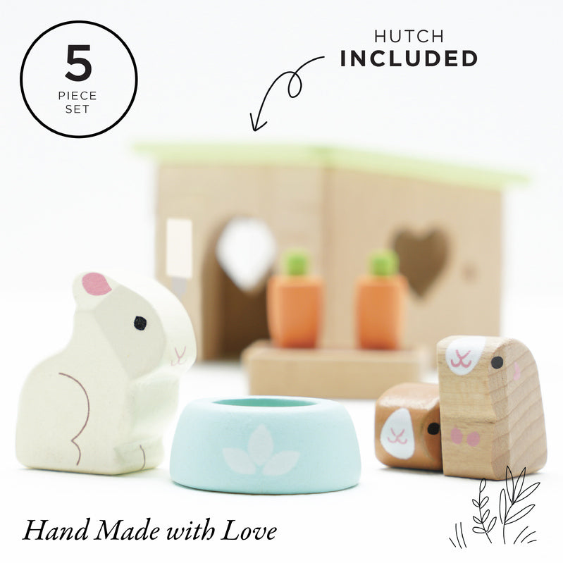 Daisylane Bunny & Guinea Pig Wooden Playset