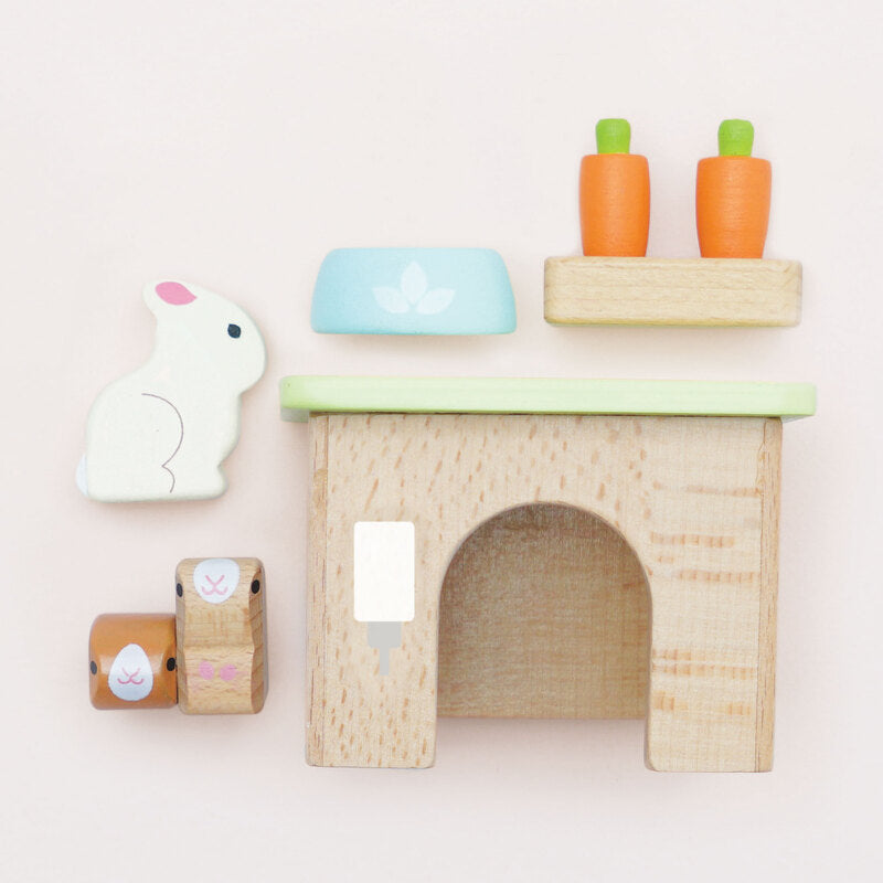 Daisylane Bunny & Guinea Pig Wooden Playset