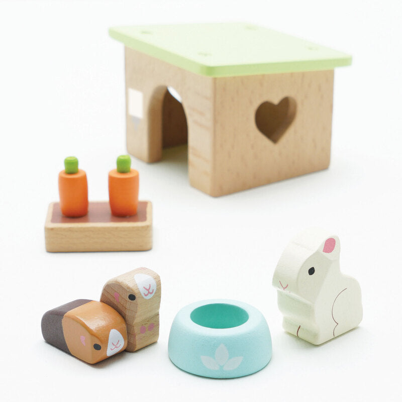 Daisylane Bunny & Guinea Pig Wooden Playset