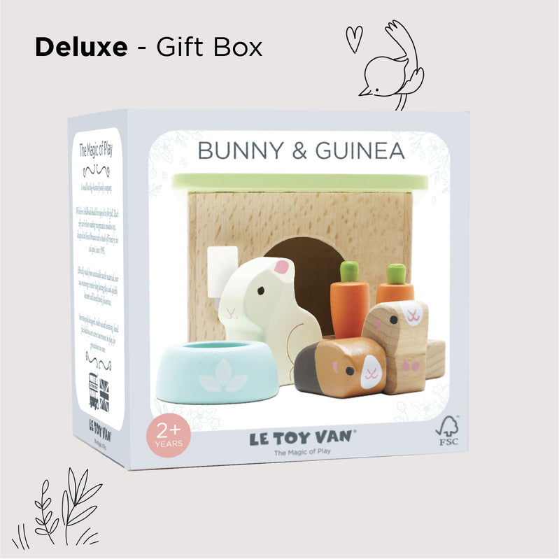 Daisylane Bunny & Guinea Pig Wooden Playset