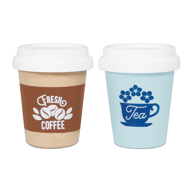 Le Toy Van Wooden Tea & Coffee Re-Useable Eco Cup Set
